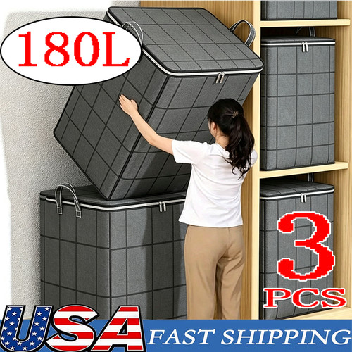 3pcs clothes storage bag large - storage,