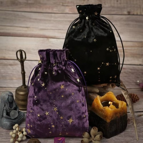 Star printed tarot pouch - printed,